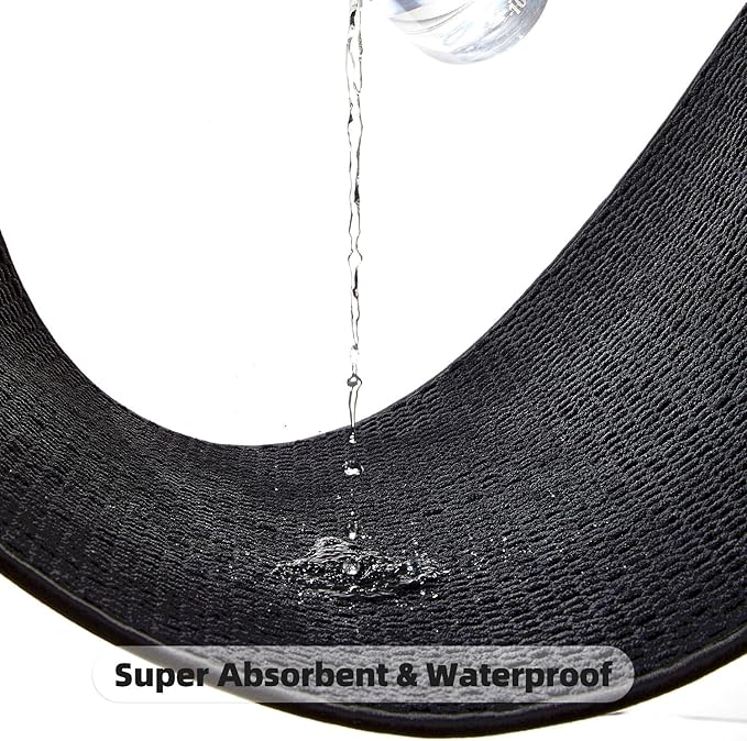 Black Bathroom Runner Rugs, Long Bath Mat Runner Washable Thin Quick Dry Low Pile Bathroom Runner Rugs Non Slip, Black 24''x70''