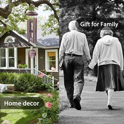 ASTARIN 36" Large Deep Tone Personalized Sympathy Wind Chimes, Memorial Wind Chime for Loss of Mother Father Loved One, Bereavement Gifts Decor Outdoor Patio Garden Graveyard
