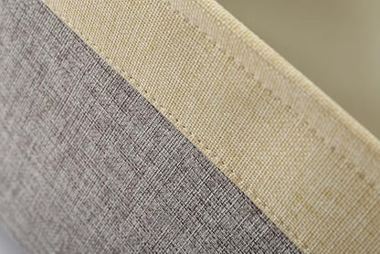 TheWarmHome Storage Basket for Organizing - 3 Pack 14x10x7 inch Large Collapsible Storage Bin for Shelves, Fabric Storage Cubes for Organizer ClosetCloth Gift Toy (Grey & Gold)