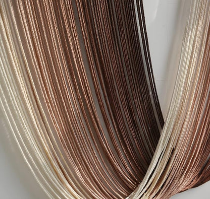 Flber Tie-Dye Macrame Wall Hanging Large Bohemian Yarn Tapestry Wall Décor,59" Wx 35" L