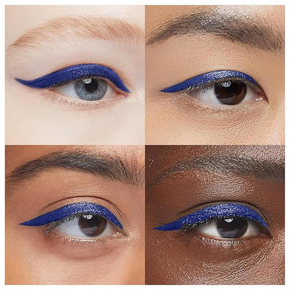 Waterproof Eyeliner - Smudge-Proof Liquid Eyeliner Pen with Precision Tip for Smooth, Long-Lasting Application - Vegan, Hypoallergenic & Gluten-Free Eye Liner - 2mL Blue