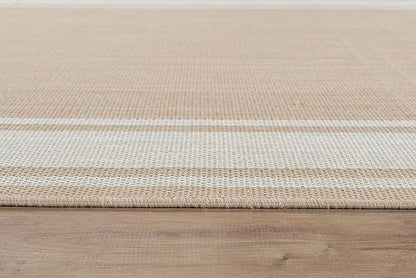 Beverly Rug Large Outdoor Rug 10x14 Modern Bordered Area Rugs for Indoor and Outdoor Patio Deck Porch Garden Waterproof Weather Sun Resistant Washable Outside Carpet (10 x 14 Beige)