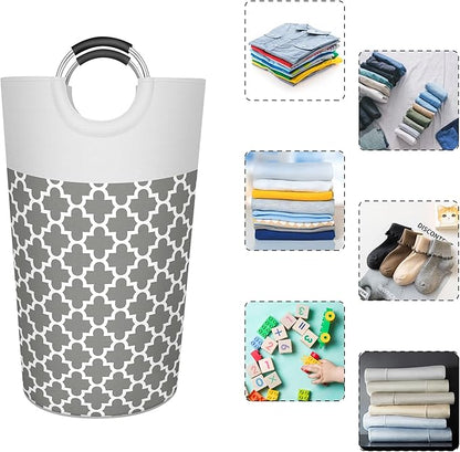 Caroeas 90L Light Laundry Basket (13 Colors), Waterproof Laundry Hamper, Laundry Bag with Padded Handles, Clothes Hamper, Collapsible Laundry Basket Easy Storage