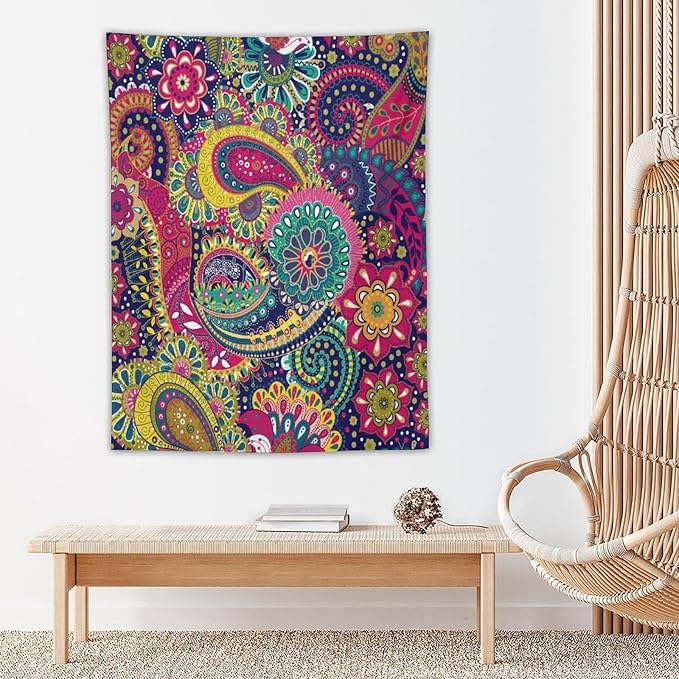 ICMOLYYENLO Tropical Green Plant Tapestry, Green Palm Leaves Natural Landscape Print Wall Tapestry for Bedroom Living Room Dormitory 30x40 Inch