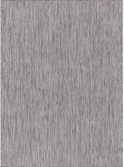 CAMILSON Outdoor Rug 8x10 Modern Area Rugs for Indoor and Outdoor Patios and Porches - Waterproof, Washable, Non-Shedding, Easy-to-Clean Outside Carpet (8 x 10, Solid - Silver Gray)