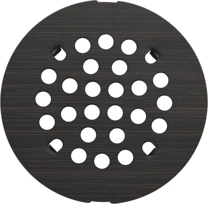 rrajj 4-1/4 (4.25) Inch(108mm) Round Snap-in Shower Floor Drain Cover Replacement Cover (Oil Rubbed Bronze)