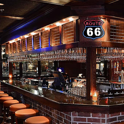 Ultrathin Route 66 Neon Sign Art Wall Lights for Bedroom Windows Glass Hotel Pub Cafe Wedding Birthday Party Gifts