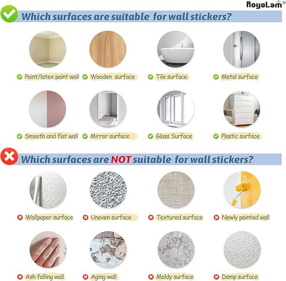 Cave by The Sea Wall Stickers for Living Room Large 3D Broken Wall Wall Decals Removable Peel and Stick Wall Art Home Decor Decoration for Bedroom Bathroom Classroom Library