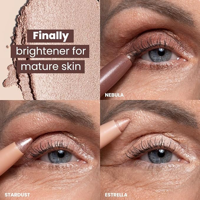 PrimeEyes Eye Brightener for Mature Women ?€? Creamy Eye Shadow Sticks ?€? Easy Application, Quick Eye Lift Effect ?€? Hypoallergenic, Long Wear, Water-Resistant (Stardust)