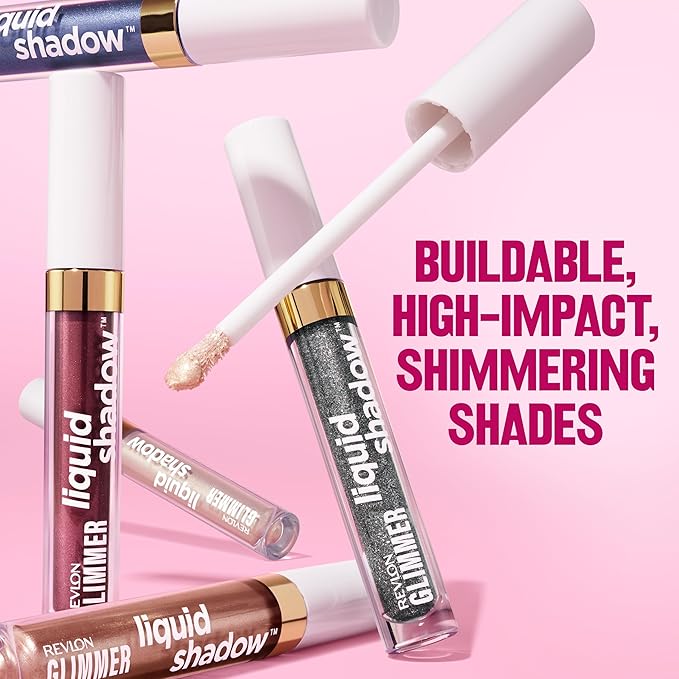 REVLON Glimmer Liquid Shadow, Smudge-Proof Shimmer Eyeshadow Makeup, Long Lasting, High Pigment, 202 Glimmerverse