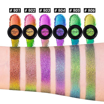 CHARMACY Duochrome Eyeshadow, Insane Shifters Chameleon Eyeshadow, Creates High-Impact, Metallic Eye Looks, 100% Vegan and Cruelty Free, 1.9g (#905)