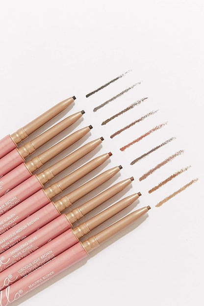 Chella Eyebrow Pencil - Tantalizing Taupe - Vegan, Gluten Free, Cruelty Free, Paraben Free, Long Wearing, Smooth Consistency