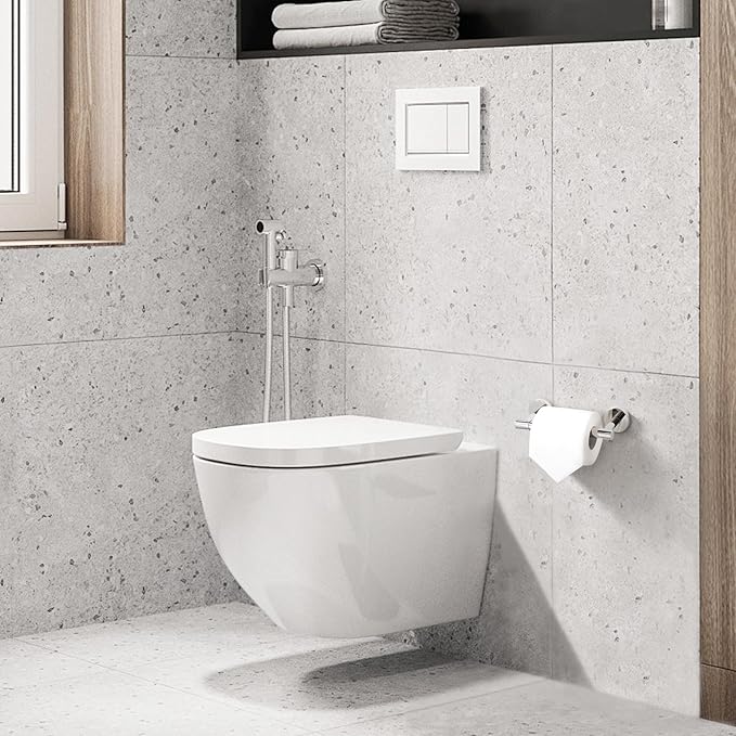 BVL Toilet Paper Holder Polished Chrome Wall Mount Stainless Steel 304 Large Mega Roll