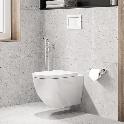 BVL Toilet Paper Holder Polished Chrome Wall Mount Stainless Steel 304 Large Mega Roll