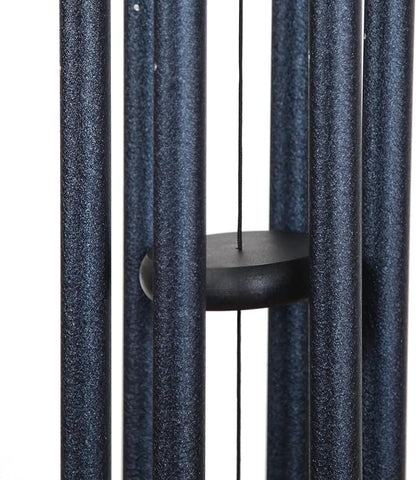 Corinthian Bells by Wind River – 30 inch Midnight Blue Wind Chime for Patio, Backyard, Garden, and Outdoor Decor (Aluminum Chime) Made in The USA
