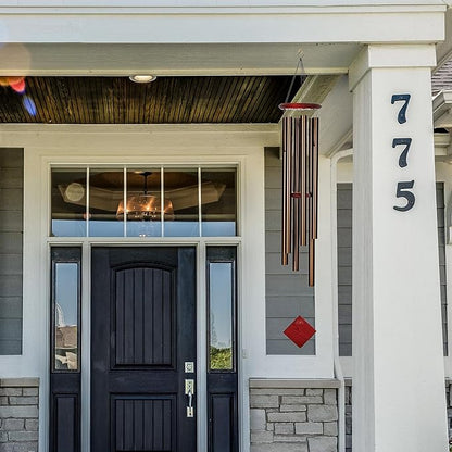 Woodstock Chimes Neptune Wind Chime for Outside 54" Large Bronze, Deep Tone Sound for Outdoor Garden, Patio, Porch Decor, Encore Collection DCB54