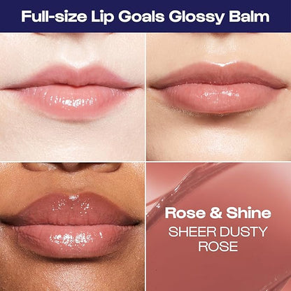 ALLEYOOP Everyday 5-Piece Essentials Kit - Makeup Set Includes 11th Hour Mini Eyeshadow Stick, Lip Goals Glossy Lip Balm & Mini Go To The Distance Mascara - Vegan & Cruelty-Free