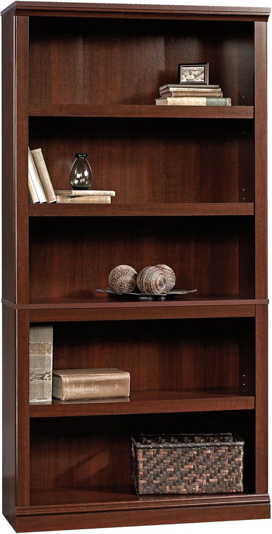 Sauder Miscellaneous Storage 5-Shelf Bookcase/ Book shelf, Select Cherry finish