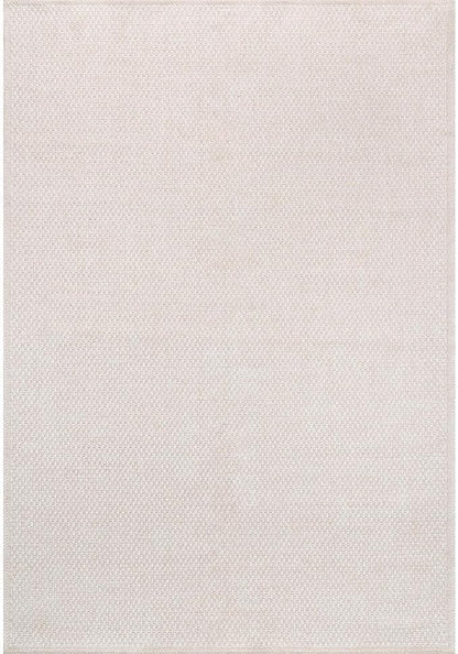 CAMILSON Easy Jute Rug 5x7, Indoor Outdoor Off-White Farmhouse Area Rugs for Living Room Patio and Kitchen Rug, Solid Woven Design, Easy-Cleaning, Washable Outside Carpet Alfombras (5 x 7)