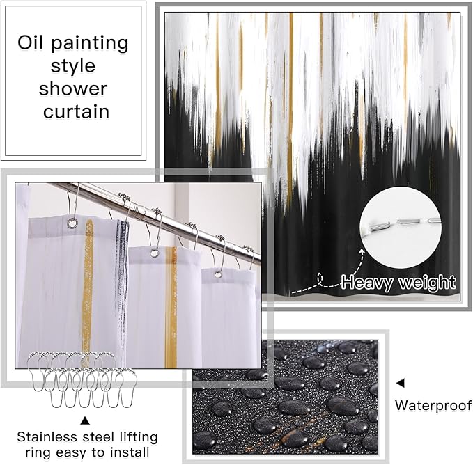 32PCS Bathroom Sets with Shower Curtain and Rugs-Purple Bathroom Accessories,Non Slip Bathroom Rugs Set with Toilet Lid Cover, Waterproof Shower Curtain, 3PC Soap Dispenser with Trash Can