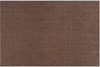 CAMILSON Easy Jute Rug 2x3, Indoor Outdoor Brown Color Fiber Area Rugs for Living Room and Kitchen Rug, Solid Boho Woven Design, Easy-Cleaning, Washable Outside Carpet Alfombras (2 x 3)