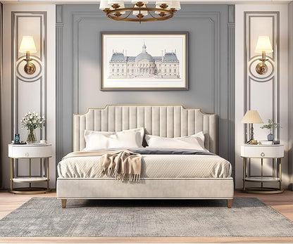 OIOG Round Side Table with Drawer, 2 Tier Night Stand with Shelf, Modern Side Table with Gold Legs for Living Room, Bedroom, Dorm, Marbling Natural Stone/Gold