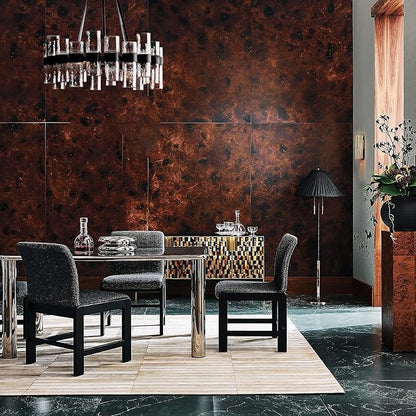 Round Black Glass Wagon Wheel Chandelier, Chandelier with Water Ripple Textured Recycled Clear Glass Piece, Modern Industrial Pendant Light with Metal Frame, Lighting Fixture for Living Room, Foyer