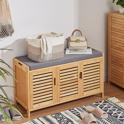 Storage Basket for Organizing, Woven Baskets for Storage, Rectangle Decorative Baskets for Shleves, Closet, Toys, Books, Nursery Organizer Bins - Pack of 3 (Gradient Yellow)