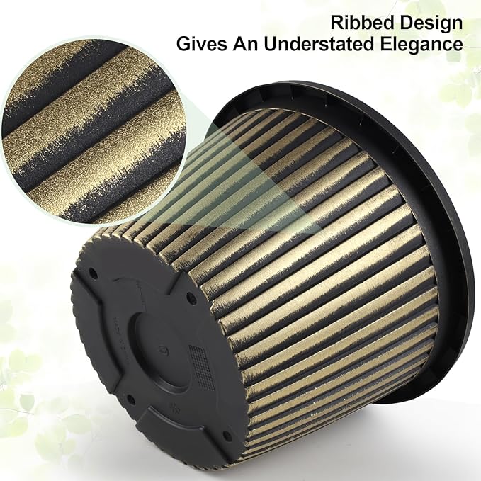 16 inch Large Planter Indoor Outdoor Plant Pots, 4 Pack Plastic Flower Pots with Saucer And Drainage Holes, Modern Garden Planters For Planting Medium Large Plants, Decorative Resin Garden Pots