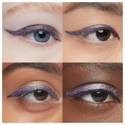 Waterproof Eyeliner - Smudge-Proof Liquid Eyeliner Pen with Precision Tip for Smooth, Long-Lasting Application - Vegan, Hypoallergenic & Gluten-Free Eye Liner - 2mL Shimmer Royal Purple