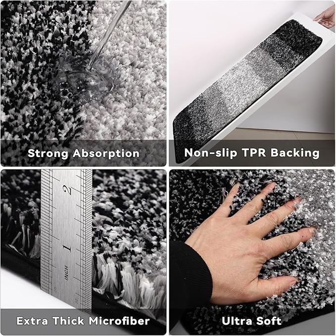 34PCS Bathroom Accessories Set with Shower Curtain,Rugs,Bath Towel,Trash Can,3PCS Lotion Soap Dispenser,Toothbrush Holder,Soap Dish,Tumbler Cup,6PCS Wood Tags Bath Accessories with Tray for Bathroom