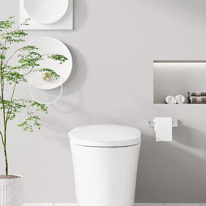 Ruacq Toilet Paper Holder Chrome Double Post Pivoting Square Tissue Holders Roll Holder Hangers Toilet Paper Stand Stainless Steel and Zinc Alloy Modern Wall Mounted