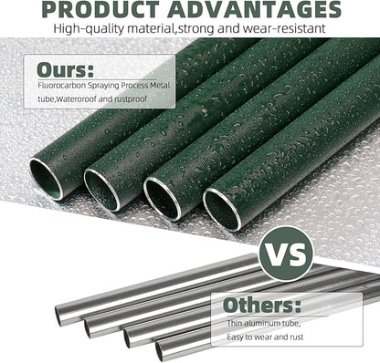 Wind-Chimes-Outdoor-Deep-Tone, Large Soothing Melodic Tones Windchimes, Wind Chimes for Outside, Memorial Wind Chime Best Gift for Mom Women Grandma Neighbors(32" Forest Green Coated Aluminum)