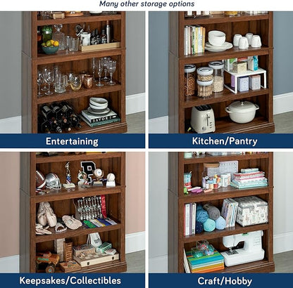 Sauder Miscellaneous Storage 5-Shelf Bookcase/ Book shelf, Washington Cherry finish