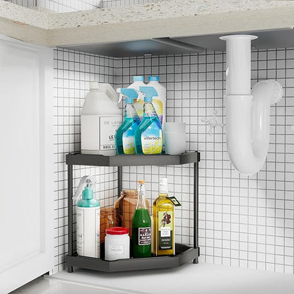 Corner Shelves Small Corner Bookshelf Kitchen Bathroom Standing Shelf Display Rack Storage Rack Plant Stand Room Decor Black 2pack