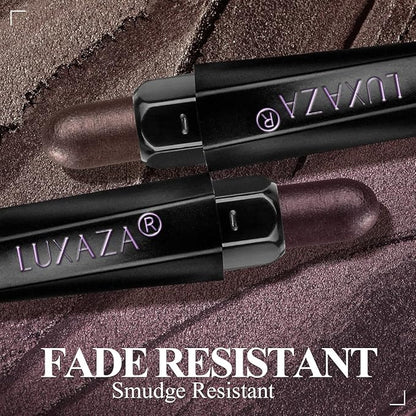 6PCS Cream Eyeshadow Stick Makeup Sets, Metallic And Matte Shimmer Eye Shadow Eye Brightener Stick Pencil Crayon, A10-Quartz Pink