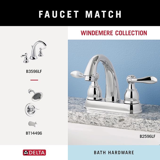 Delta Windemere (1-Pack) Toilet Paper Holder Polished Chrome Tissue Roll Holder for Bathroom Organization and Storage Spring Loaded Toilet Tissue Holder Wall Bathroom Accessories 70050