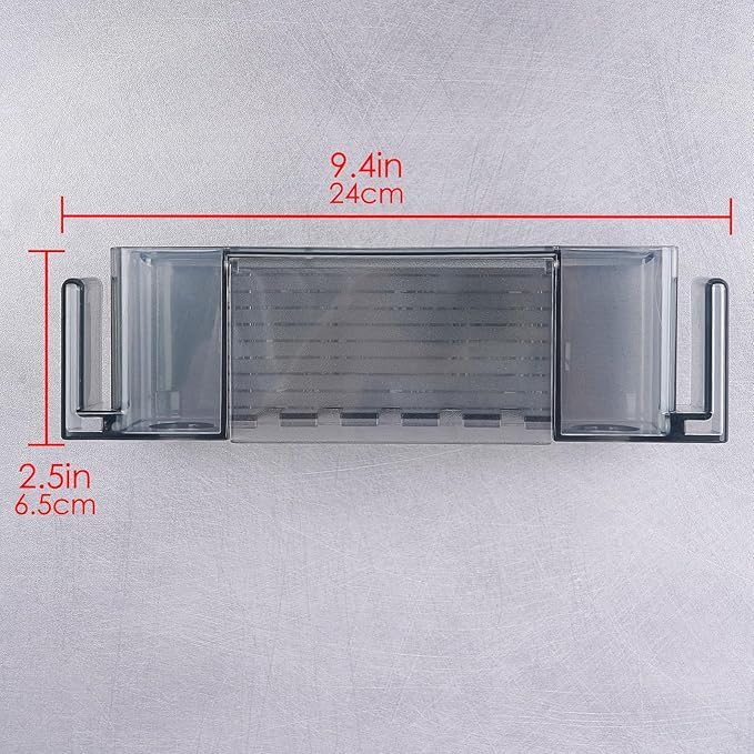 5 Slots Wall Mount Toothbrush Holder with Cover, Self Adhesive Toothbrush Storage Organizer for Shower, Toothpaste & Toothbrush Hanger for Bathroom, Medicine Cabinet, Dorm (Gray Large)