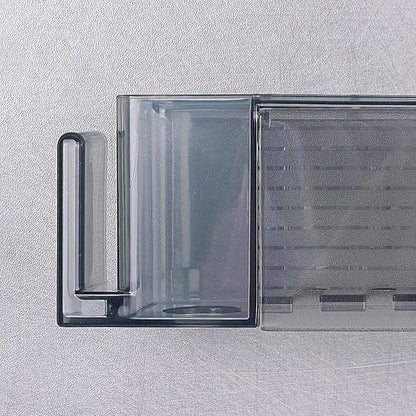 5 Slots Wall Mount Toothbrush Holder with Cover, Self Adhesive Toothbrush Storage Organizer for Shower, Toothpaste & Toothbrush Hanger for Bathroom, Medicine Cabinet, Dorm (Gray Large)