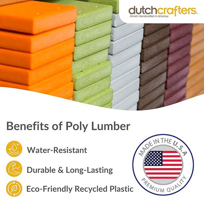 Poly Hanging Hopper Bird Feeder, Large Hanging Bird Feeder for Outside, Outdoors - Amish American Made (Black & Cedar)