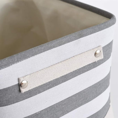 TheWarmHome Extra Large Cube Storage Bins Baskets for Organizing, Sturdy Fabric Storage Basket Cube W/Handles, Decorative Foldable Storage Baskets for Shelves Closet Nursery Toy (3 Pack 16×12×12inch)