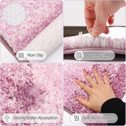 32PCS Bathroom Sets with Shower Curtain and Rugs Purple Bathroom Accessories Shower Curtain Set Bathroom Accessories Bathroom Decor