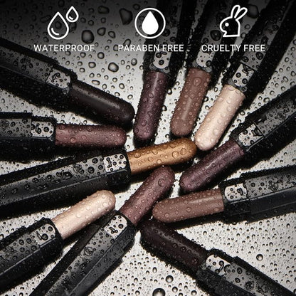 6PCS Cream Eyeshadow Stick Makeup Sets, Metallic And Matte Shimmer Eye Shadow Eye Brightener Stick Pencil Crayon, A02-Taupe Mauve