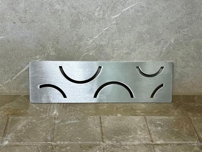 Shower Niche Shelf for Prefabricated Kerdi Board SN/-SNLT, Curve Design, Brushed 304 Stainless Steel