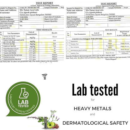 Tatsat Ayurvedic herbal Kajal | Natural, Lead-Free & Chemical-Free Eye Care | Soothing Formula for Everyday Use | Safe for All Skin Types | Made with Triphala, Chakshushya Herbs, Castor Oil etc