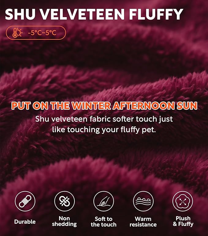 DAVID ARCHY Men's Soft Fleece Plush Robe Full Length Long Bathrobe