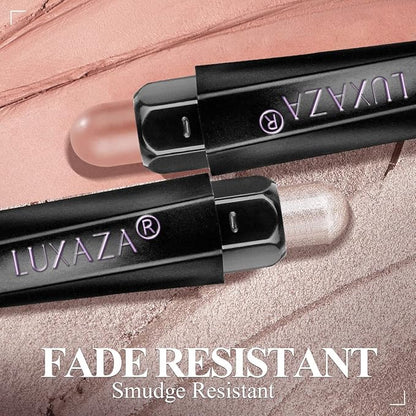 6PCS Cream Eyeshadow Stick Makeup Sets, Metallic And Matte Shimmer Eye Shadow Eye Brightener Stick Pencil Crayon, A07-Shimmer Neutral