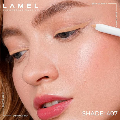 Nude Waterline Eyeliner, Ultra Long Lasting Gel Eyeliner Pencil, Waterproof Eye Liner, Smudge Proof, Creamy Eye Pencil, Sweat Proof Makeup, Highly-Pigmented White (407 Shade)