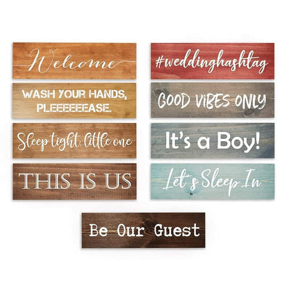 Custom Wood Signs Personalized | Farmhouse Decor | Personalized Signs | Personalized Rustic Wood Signs | Father's Day Gift | Custom Sign | Ready to Hang! (3.5x12 Inches)