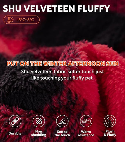 DAVID ARCHY Men's Soft Fleece Plush Robe Full Length Long Bathrobe